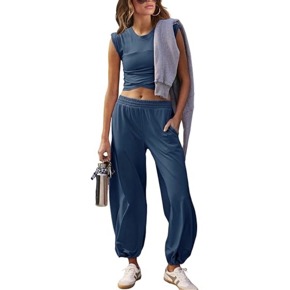 Free People Hot Shot Crossover Set in Midnight Navy Size Small - Picture 1 of 10